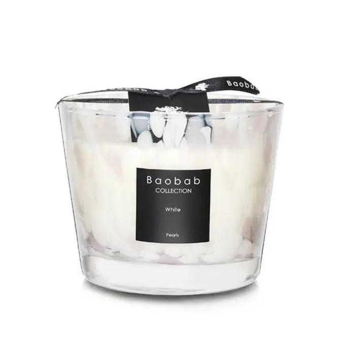 Baobab exklusive Duftkerzen White Pearls Expressversand