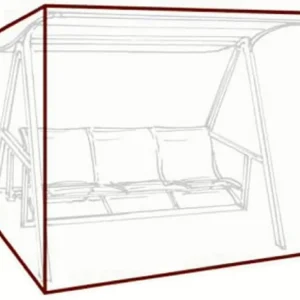 GARVIDA Schutzhülle für Hollywoodschaukeln, braun, Polyestergewebe, 215 x 155 x 180 cm, mit Zugband Saisonangebot