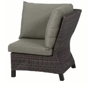 Sonderaktion SIENA GARDEN Corido Eckelement, charcoal, Alu / Gardino®-Geflecht, 83x83x88 cm
