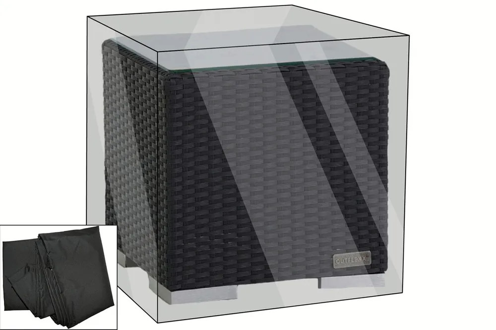 Aktuell OUTFLEXX Premium Abdeckhaube passend z.B. für Beistelltisch, schwarz, 42x42x38 cm, wasserbeständig