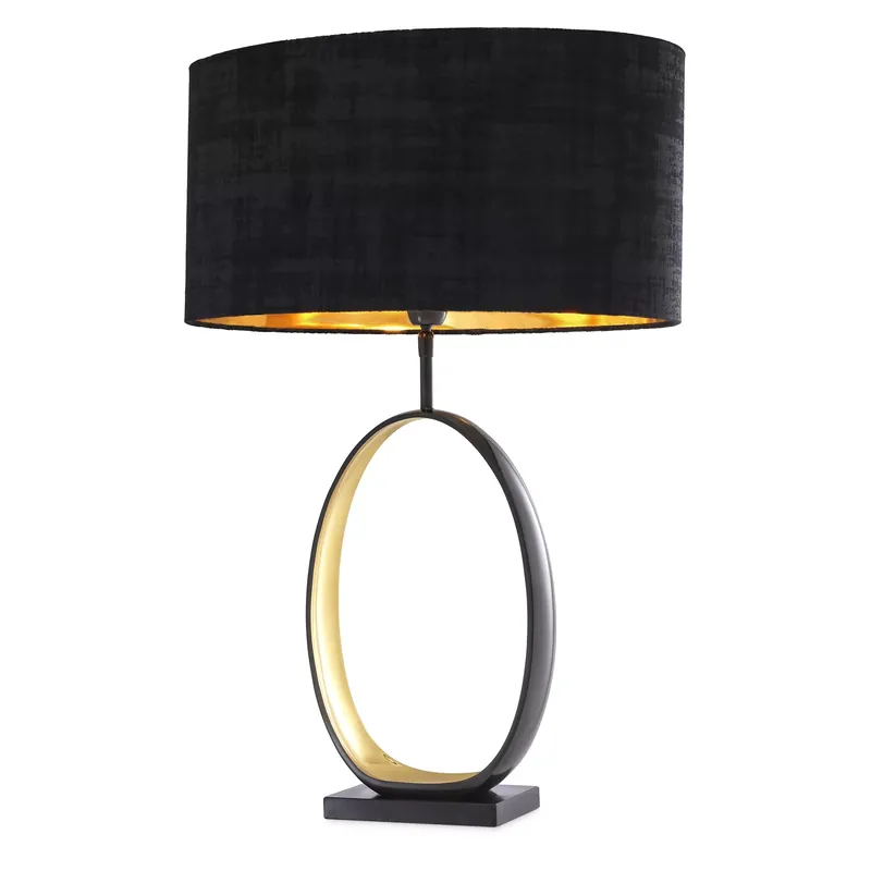 EICHHOLTZ Tischlampe Saturnia Gunmetal Abverkauf