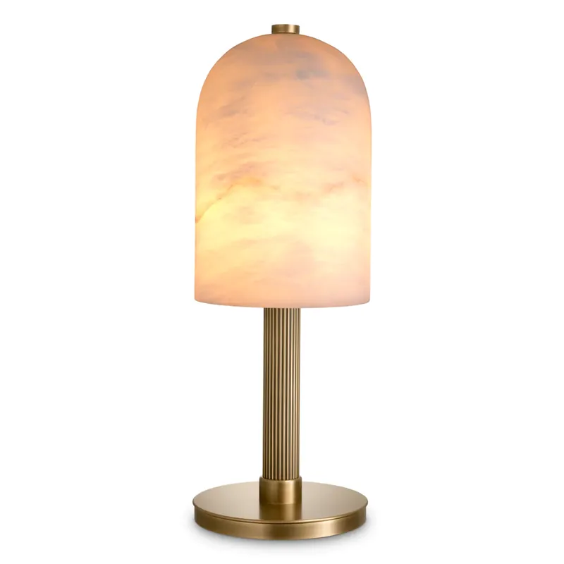 EICHHOLTZ Tischleuchte Kayla Alabaster Vintage Brass Must-Have