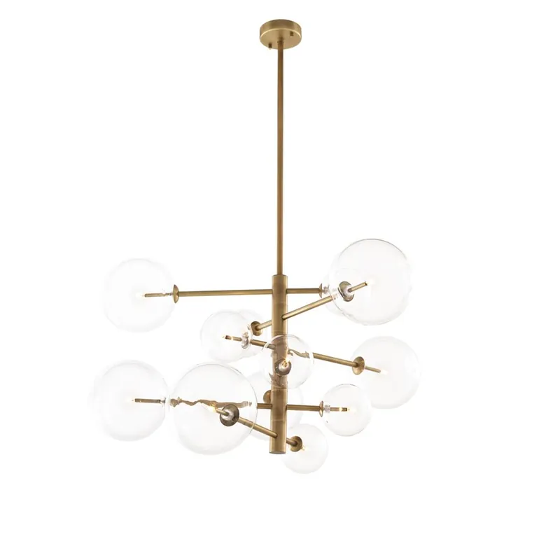 Solange Der Vorrat Reicht EICHHOLTZ Chandelier Argento S