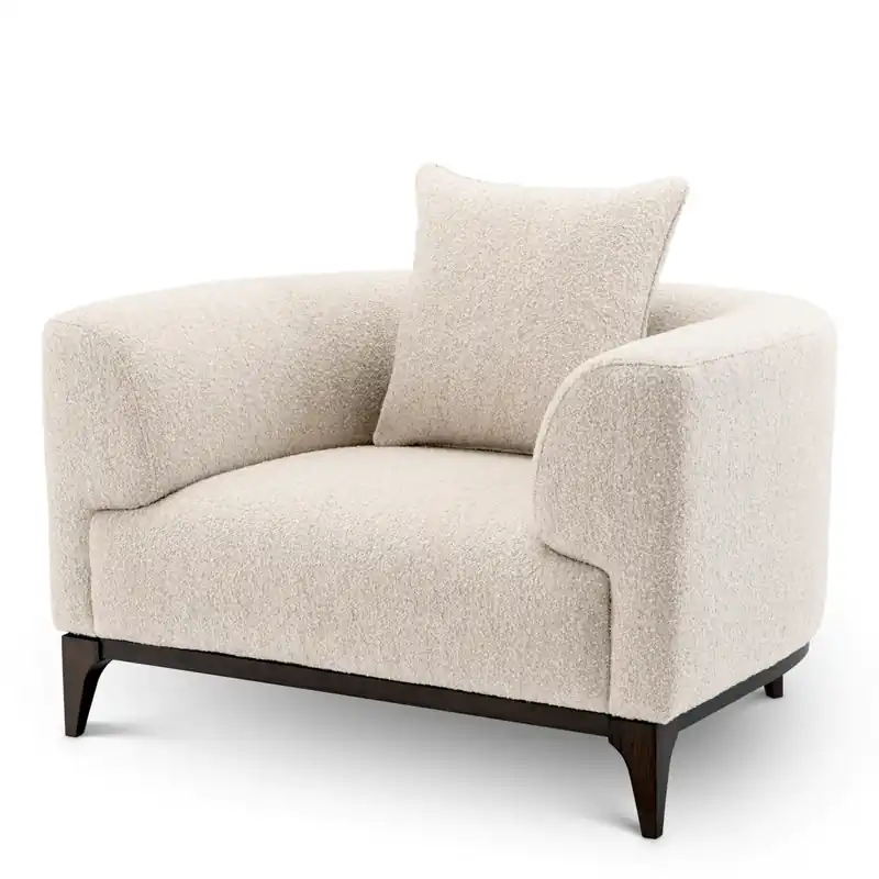 Aktuell EICHHOLTZ Sessel Brannan Bouclé Chalk White