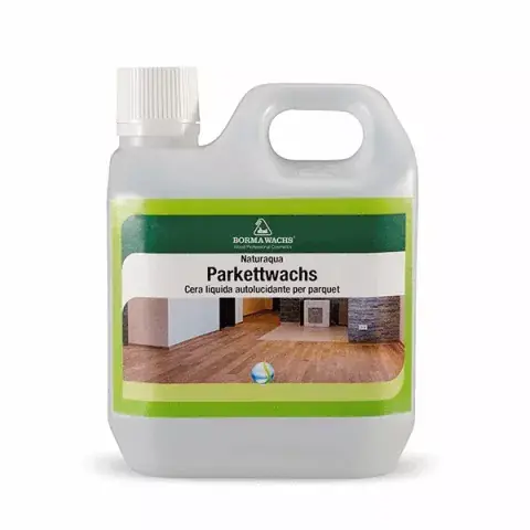 Parkettwachs 1L von Borma Wachs: Ihr Helfer für schrahlendes & geschütztes Parkett, Linoleum, Vinyl- & Korkboden Must-Have