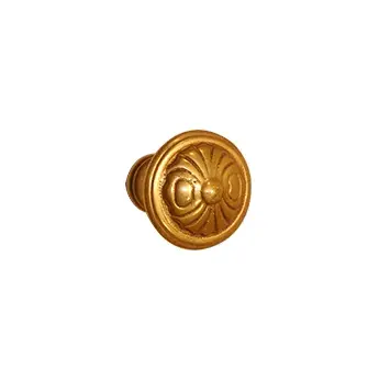Türknopf Messing antik | Oberfläche gemustert | Tiefe 50mm & Durchmesser 40mm Begrenztes Angebot
