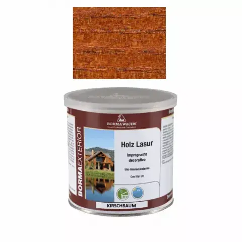 Knallerangebot Borma Wachs Holzlasur Kirschbaum 750ml: Rotbraune Lasur, die nicht abblättert