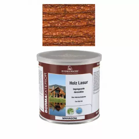 Super-Preis Borma Wachs Holzlasur Mahagoni 750ml: Edle Rotbraun-Lasur für Holz