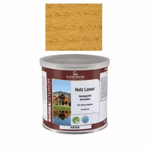 Borma Wachs Holzlasur Kiefer 750ml: Warmer Holzton mit Langzeitschutz Knallerangebot