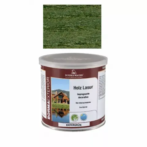 Borma Wachs Holzlasur Kiefergrün 750ml: Grüne Holzschutzlasur mit Tiefenwirkung Mega-Angebot