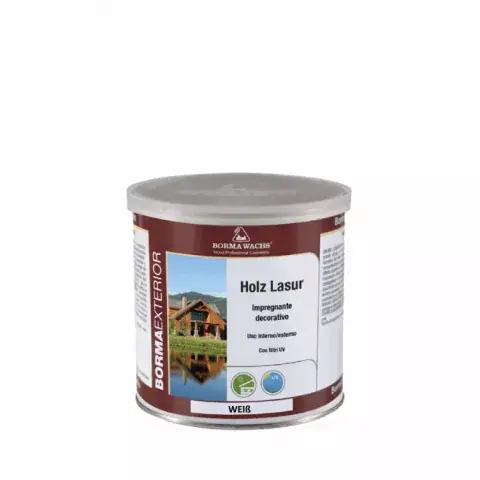 Jetzt Bestellen Borma Wachs Holzlasur Weiß 750ml: Helle Holzlasur für moderne Optik