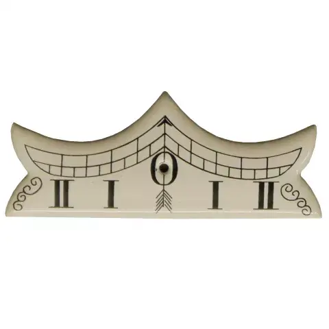 Garantierte Lieferung Pendelskala mit weißer Emaillierung 76 x 32mm