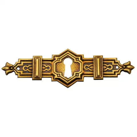 Schlüsselschild Messingblech 115 x 33mm Markenware