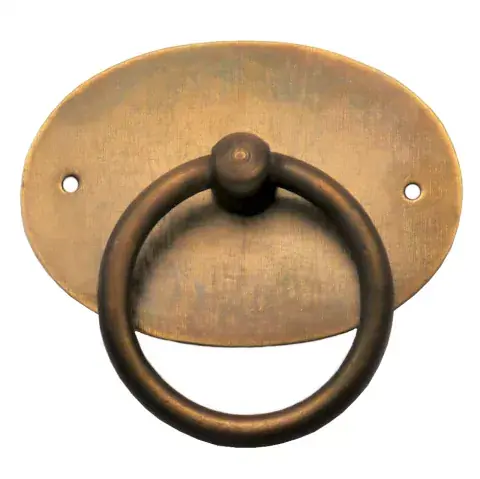 Griffschild Ringgriff Messingblech 52 x 37mm Zertifiziert