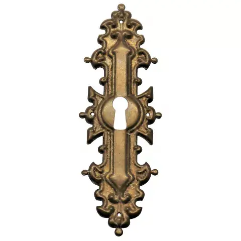 Ausverkauf Schlüsselschild Messingblech 40 x 118mm