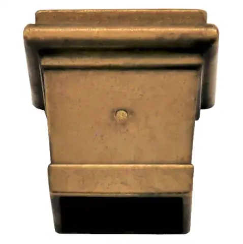 Möbelschuh Messingguss oben 23 x 23mm unten 17 x 17mm Versand Am Gleichen Tag