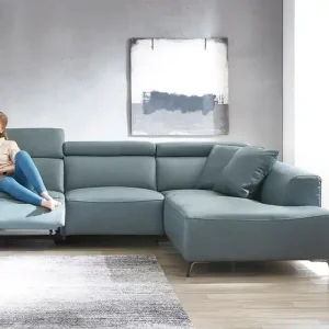Ecksofa Firenze mit motor. Relaxfunktion in Leder Neuheit