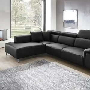 Top-Seller Ecksofa Firenze mit motor. Relaxfunktion in Leder