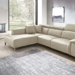 Heißes Angebot Ecksofa Firenze mit motor. Relaxfunktion in Leder