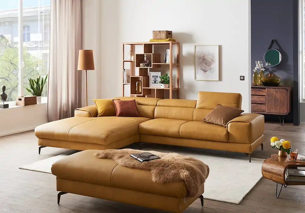 Heißes Angebot W.Schillig Ecksofa Piedroo mit motorischem Vorziehsitz in Smart Touch Stoff