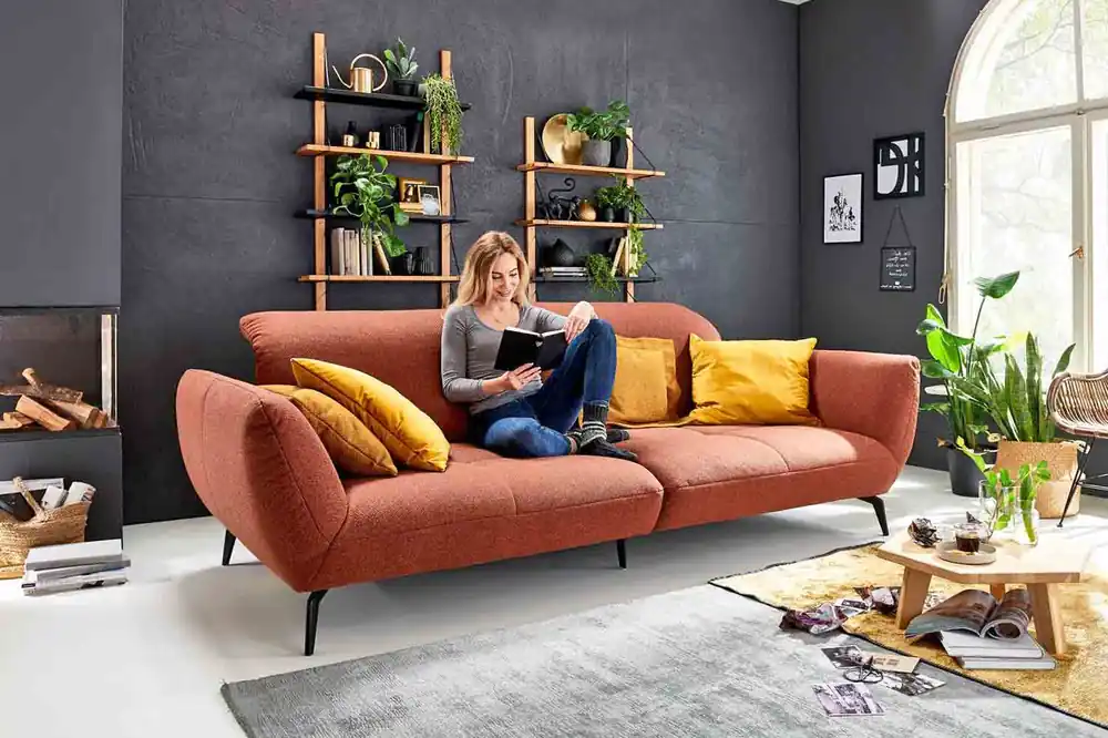 Letzte Chance Mega Sofa Dublin mit gesteppter Optik