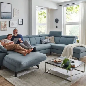 Stoff Wohnlandschaft in U Form Must-Have