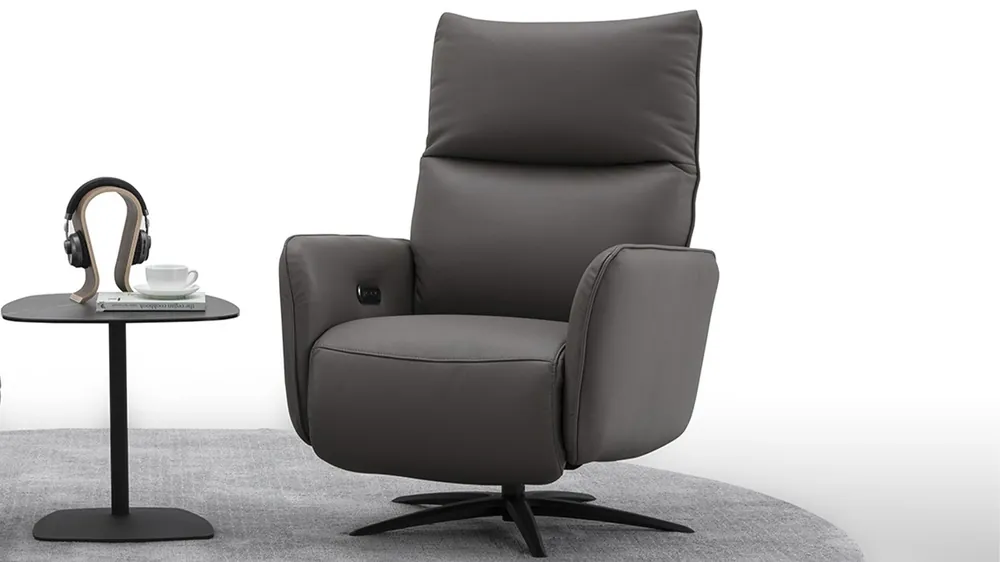 Aktuell Relaxsessel Modell 85 mit 2-motorischer Relaxfunktion und Herz-Waage in Leder