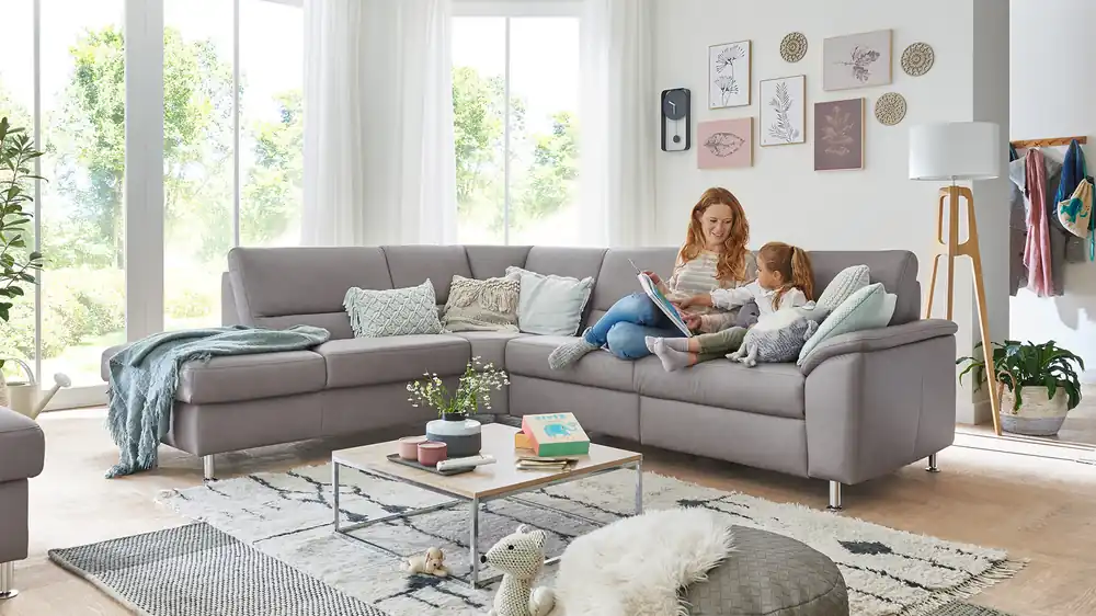 Super-Preis Modulmaster Ecksofa Cosmos High in Leder