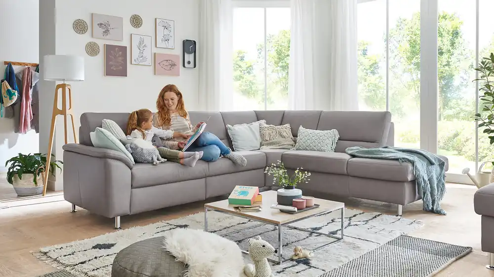 Modulmaster Ecksofa Cosmos High in Leder Zertifiziert