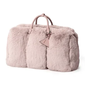 Reisetasche Weekender Travel Bag in flauschigem Fellstoff Günstig