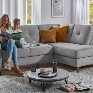 Abverkauf Ecksofa Leonardo in Stoff