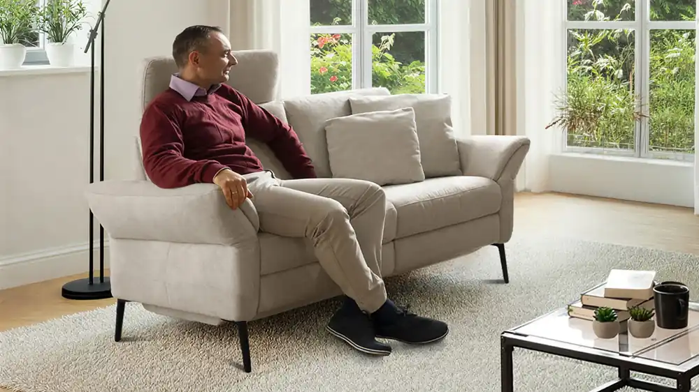 Nur Für Kurze Zeit Couchgarnitur Herakles mit Federkern in Stoff