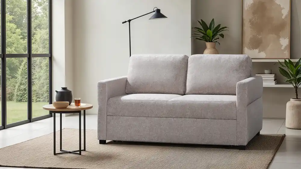 Schlafsofa Ivy mit Bettkasten in Stoff Preiswert