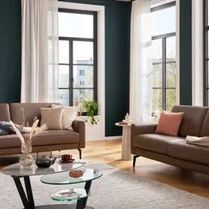 Interliving Couchgarnitur IL 4066 mit Fedekernpolsterung in Leder Angebot