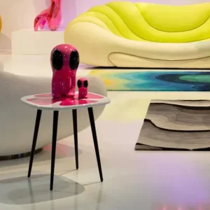 Neue Kollektion KARE X KARIM RASHID Beistelltisch Petal Pink