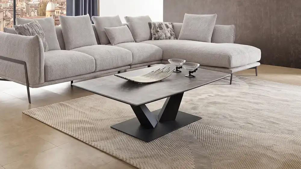 Preiswert Eckiger Keramik Couchtisch Ceramico V mit besonderer Langlebigkeit