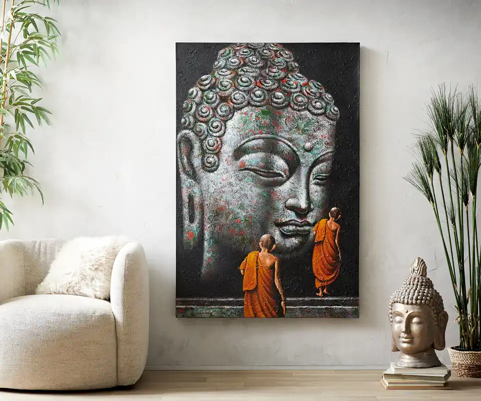 Gemälde Maje 100x150 cm Mehrfarbig Acryl auf Leinwand Online Kaufen
