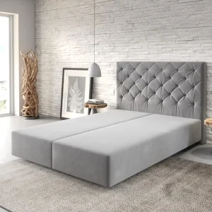 Angebot Boxspringgestell Dream-Great 140x200 cm Mikrofaser Grau