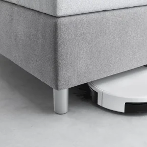 Dream Fußvariantenset Boxspringsystem alufarbig Füße Bodenfreiheit 10 cm für Bettbreite 120 Top-Angebot