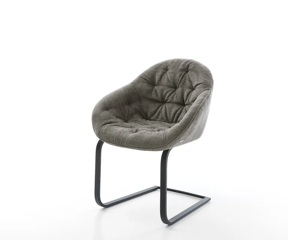Freischwinger Gaio-Flex Bouclé Soft Schlamm Freischwinger flach Schwarz Jetzt Kaufen