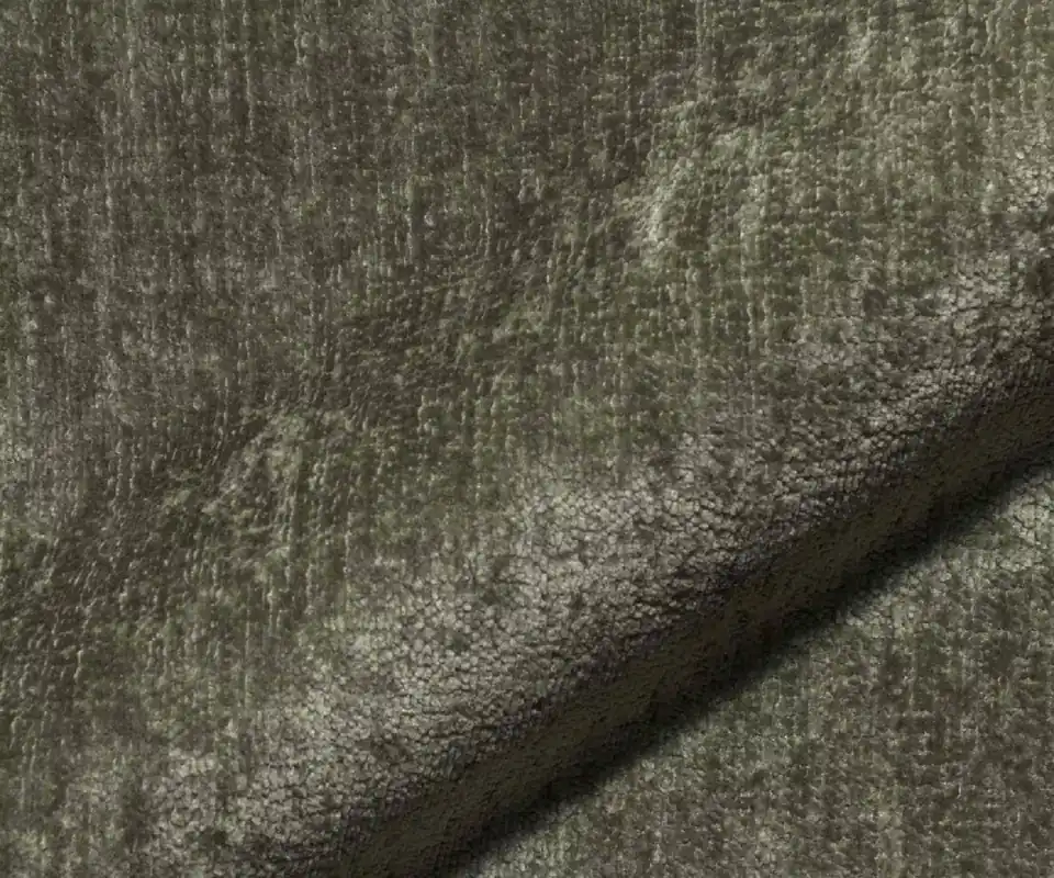 Stoffmuster Flex Chenille Olive Super-Preis