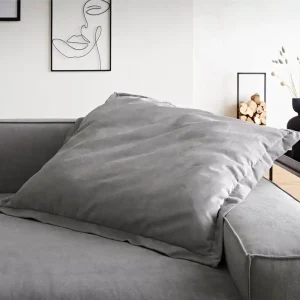 Angebot Wurfkissen Sirpio XL 85x85 Mikrofaser Grau