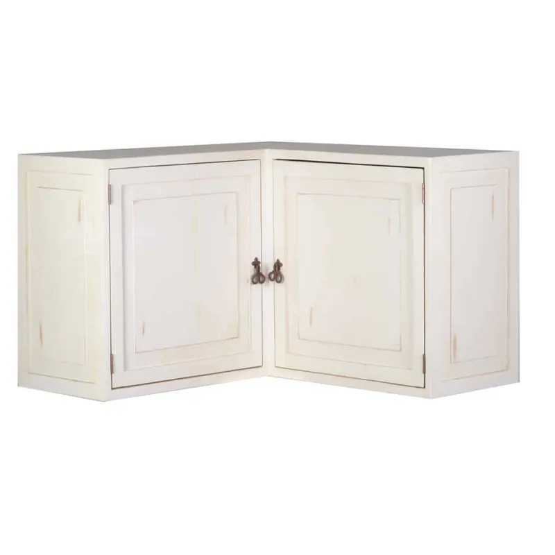 Mexico Eckhängeschrank "Old White" Schnäppchen